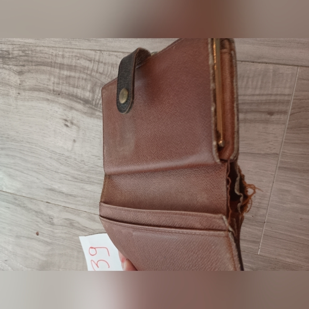 Louis Vuitton French Kiss Damier Ebene Wallet Brown Coated Canvas - Picture 10 of 15